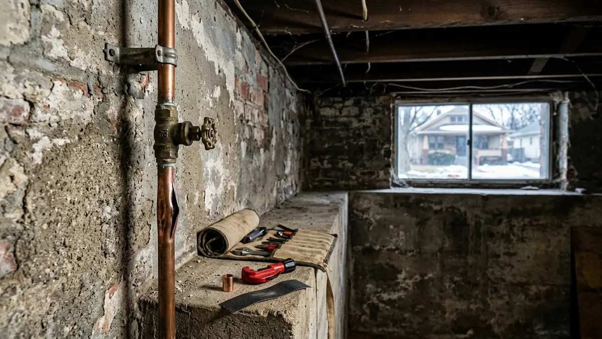 Burst pipe repair in Milwaukee, WI — illustrative local service scene