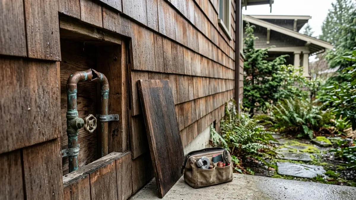 Burst pipe repair in Seattle, WA — illustrative local service scene